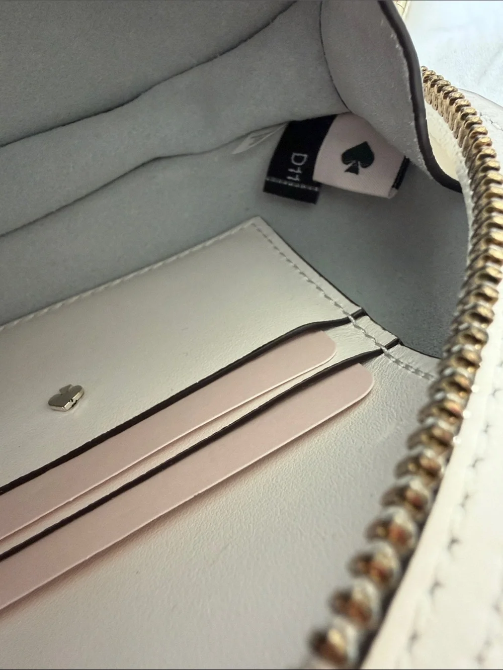 Kate Spade Tiny Elephant Crossbody Purse White Red